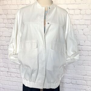 ZARA Long Sleeve Oversized Bomber Style Longline Jacket--XS